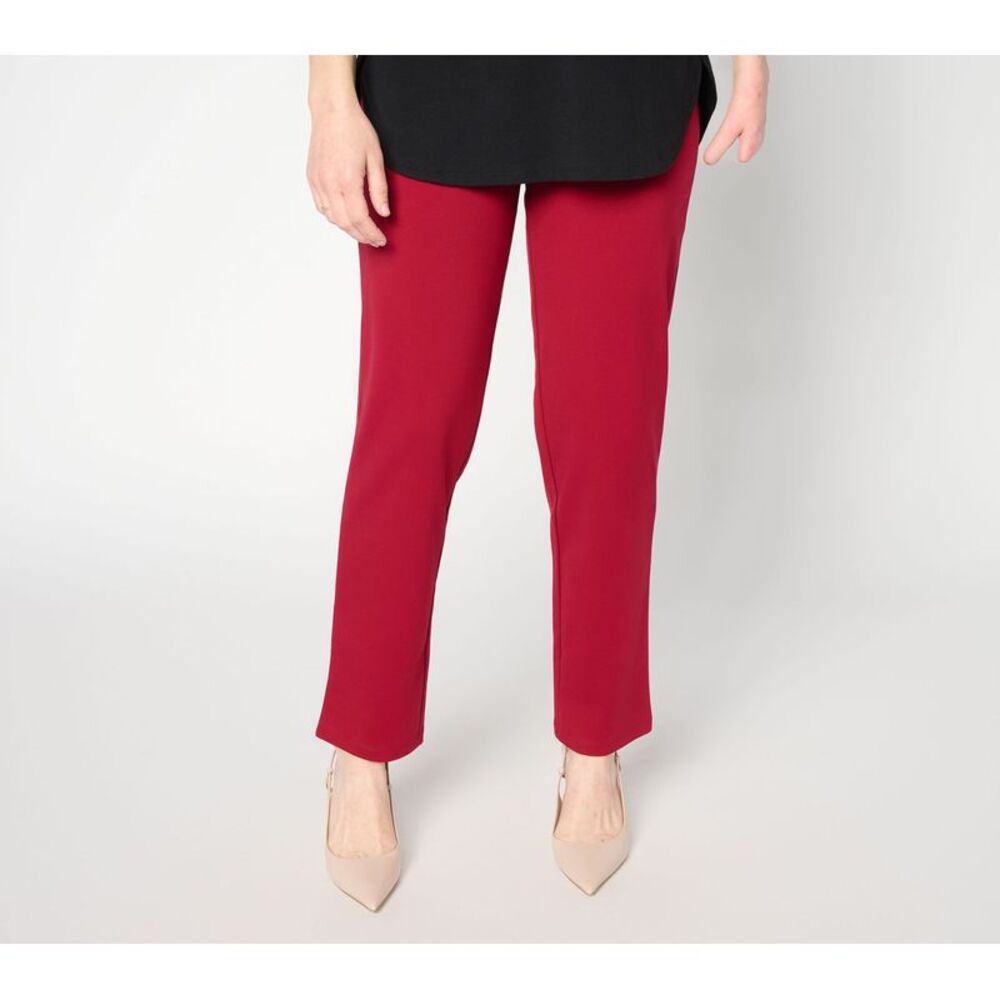 Susan Graver Women's Petite Pants PS Make Your Selection: Weekend Red